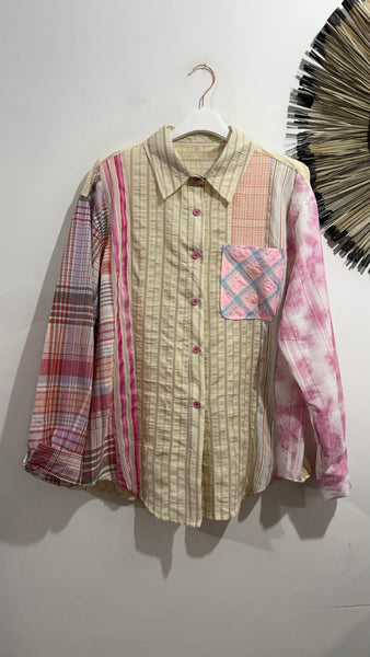 Camisa Patchwork Pink