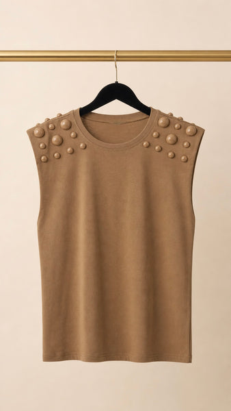 Camiseta Tachas Nude