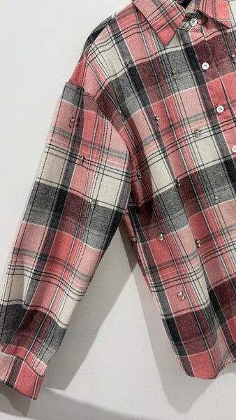 Camisa Cuadro Strass
