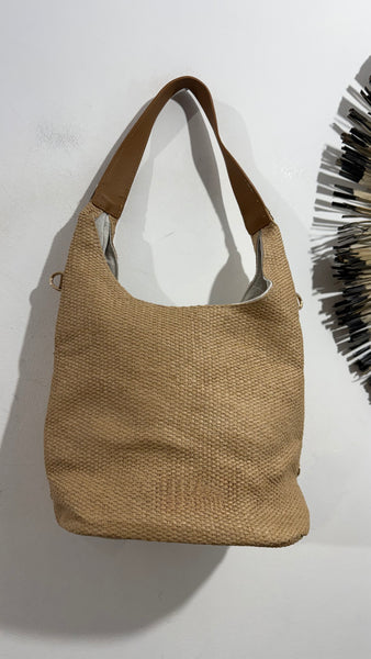 Bolso Rafia Tachas Golden