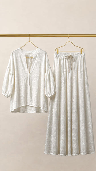 Conjunto Blonda Blanco