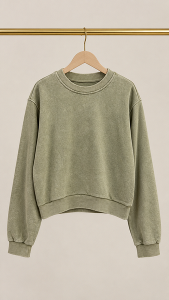 Sudadera Basic Wash