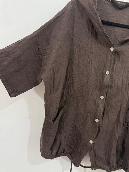 Chaqueta Lino Capucha