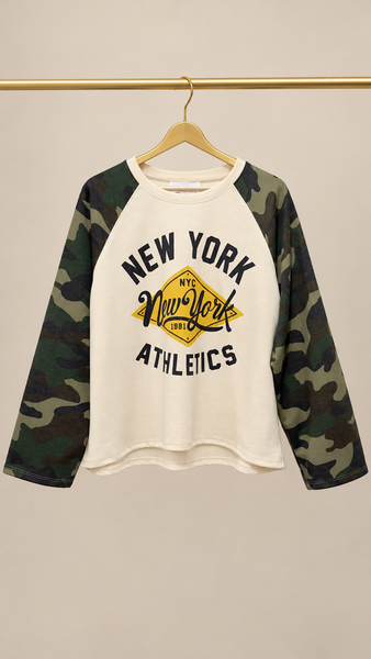 Sudadera NY Mangas CAMO
