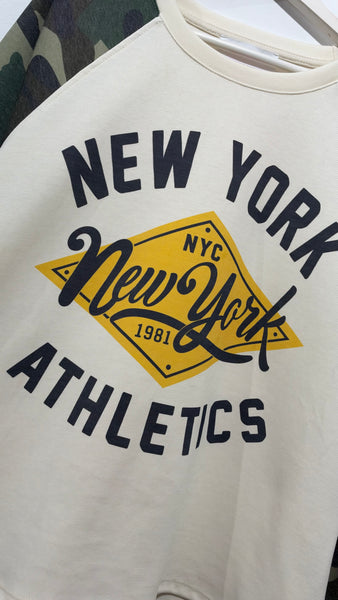 Sudadera NY Mangas CAMO