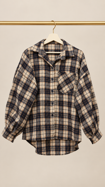 Camisa Cuadros Navy