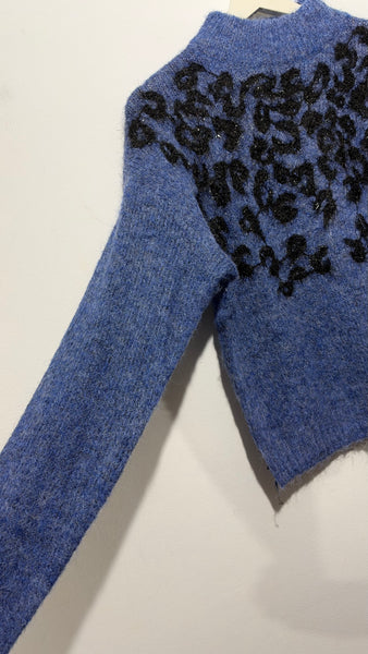 Jersey Blue Print Black