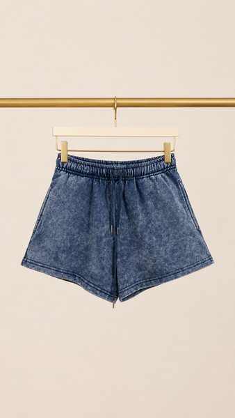 Short Blue Cotton