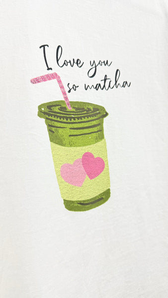 Camiseta Love You So Matcha