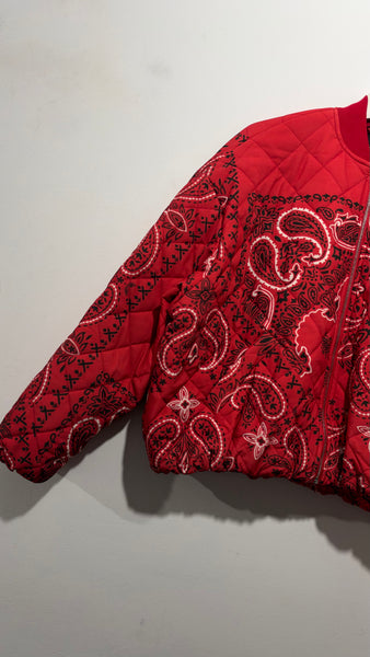 Bomber Paisley ROSSO