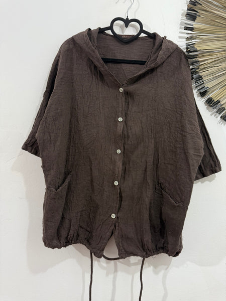 Chaqueta Lino Capucha