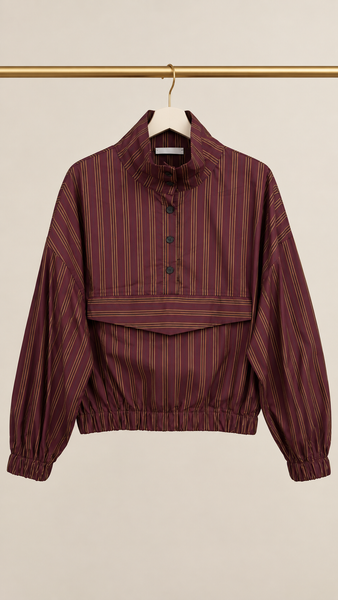 Sudadera Burgundy & Camel