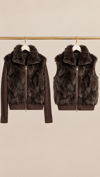 Chaqueta Desmontable Pelo Natural