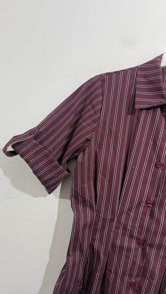 Camisa Frunce Wine