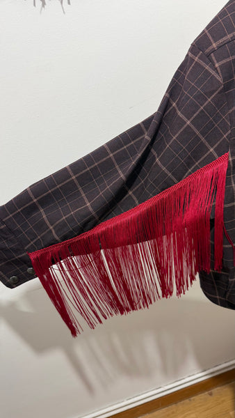 Bomber BURGUNDY & FLECOS