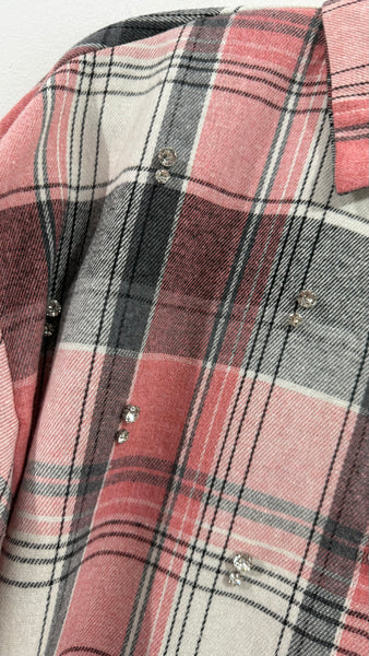 Camisa Cuadro Strass