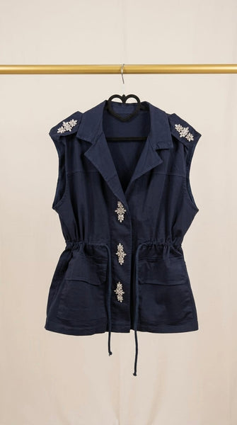 Chaleco Denim Navy