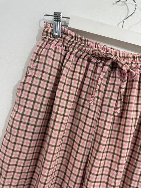 Pantalón Cuadro Rosa