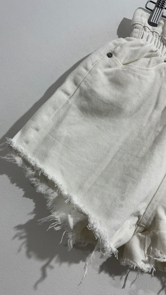 Short Desflecado White