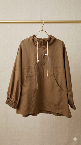 Cortavientos Raya Brown