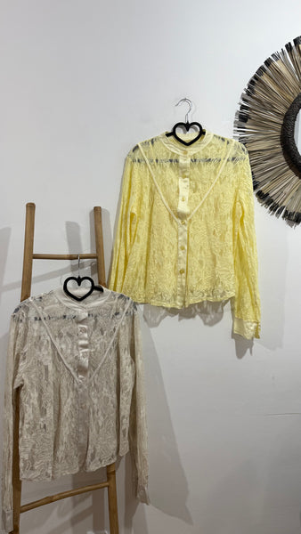 Camisa Blonda & Satén