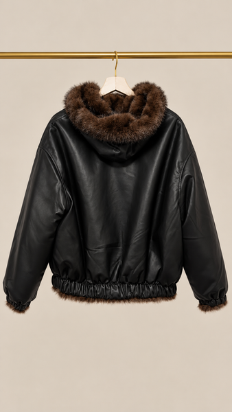 Bomber Reversible BLACK & BROWN