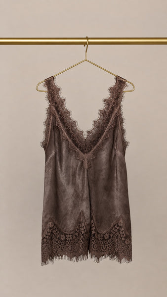 Top Satinado LENCERO