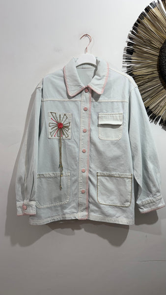 Sahariana Azul Pastel