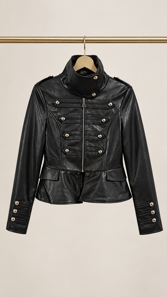 Biker Silver Buttons