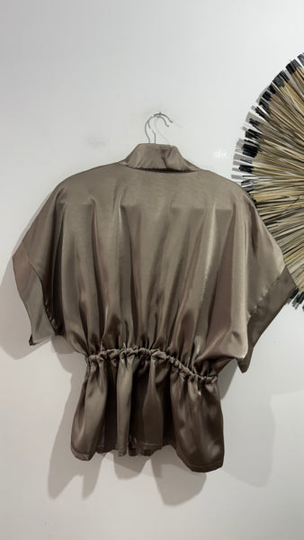 Chaqueta Satinada Taupé