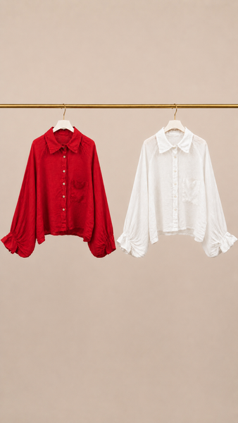 Camisa Manga Mariposa