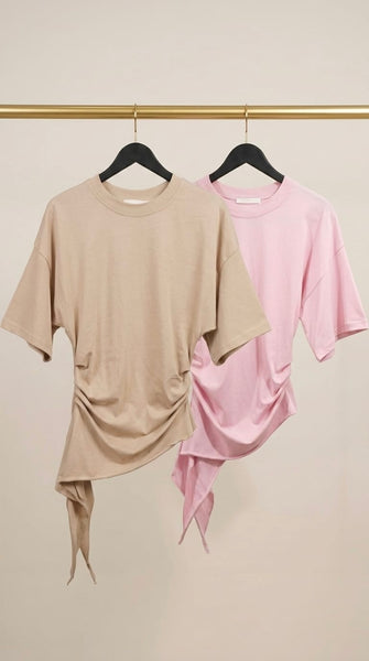 Camiseta Asimétrica Algodón