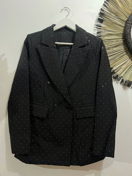 Blazer Black Strass