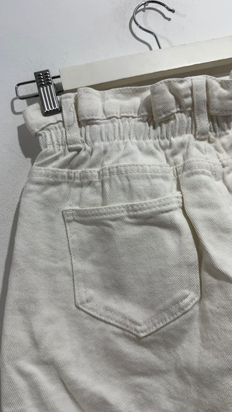 Short Desflecado White