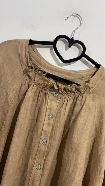 Blusa Lino Camel