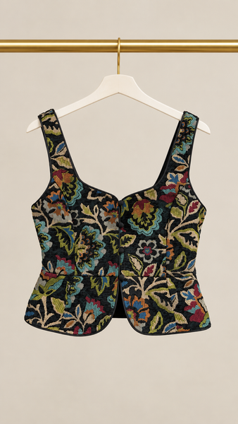 Top Jacquard Black