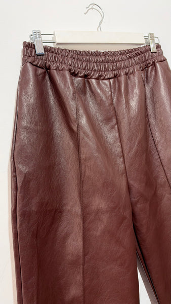 Pantalón Globo Efecto Piel