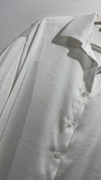 Camisa Satinada Blanca