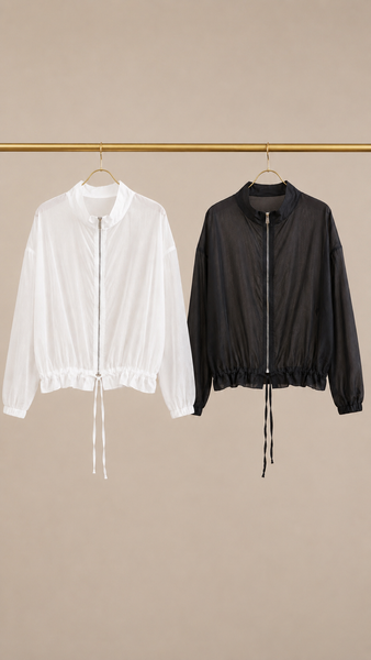 Bomber Tencel BLACK & WHITE