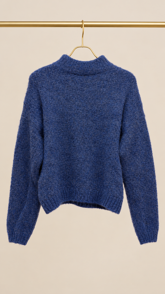 Jersey Blue Print Black