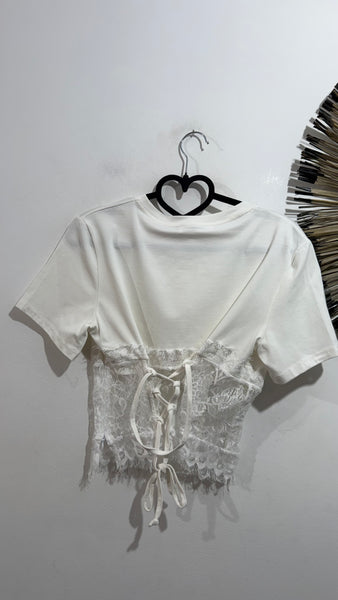 Camiseta Corset & Blonda