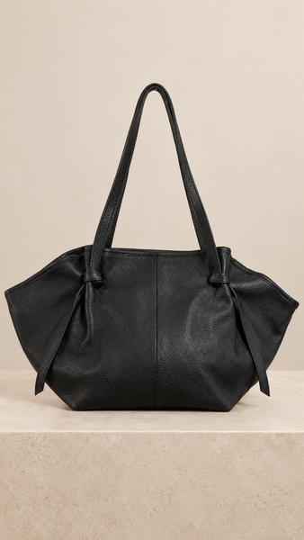 Bolso Piel Granulada Black