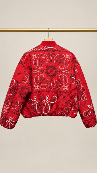 Bomber Paisley ROSSO