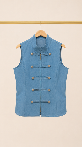 Chaleco Denim Napoleón