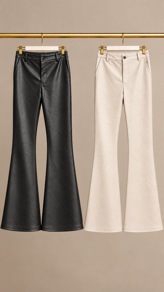 Pantalón Flare EFECTO PIEL