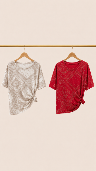 Camiseta Paisley Cotton