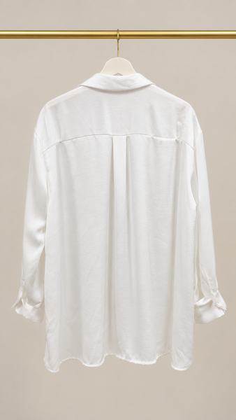 Camisa Satinada Blanca