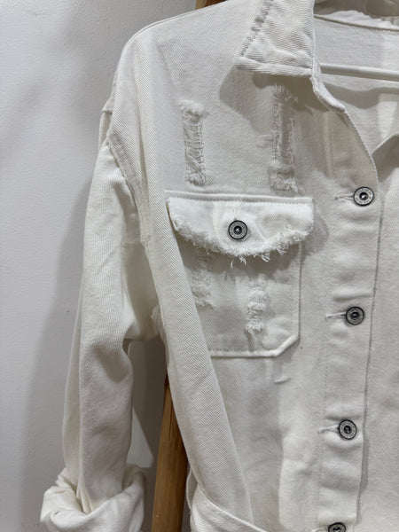 Chaqueta DENIM White