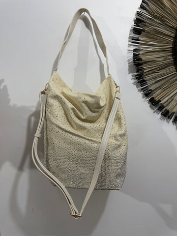 Bolso Beige Strass