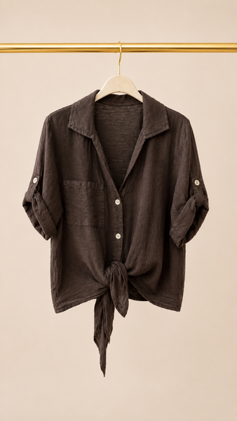 Camisa Nudo Lino